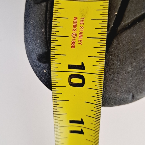 Thom McAn Mary Jane Loafer Topstitching Brown Tan Almond Toe Hook n Loop Comfy - Picture 8 of 13